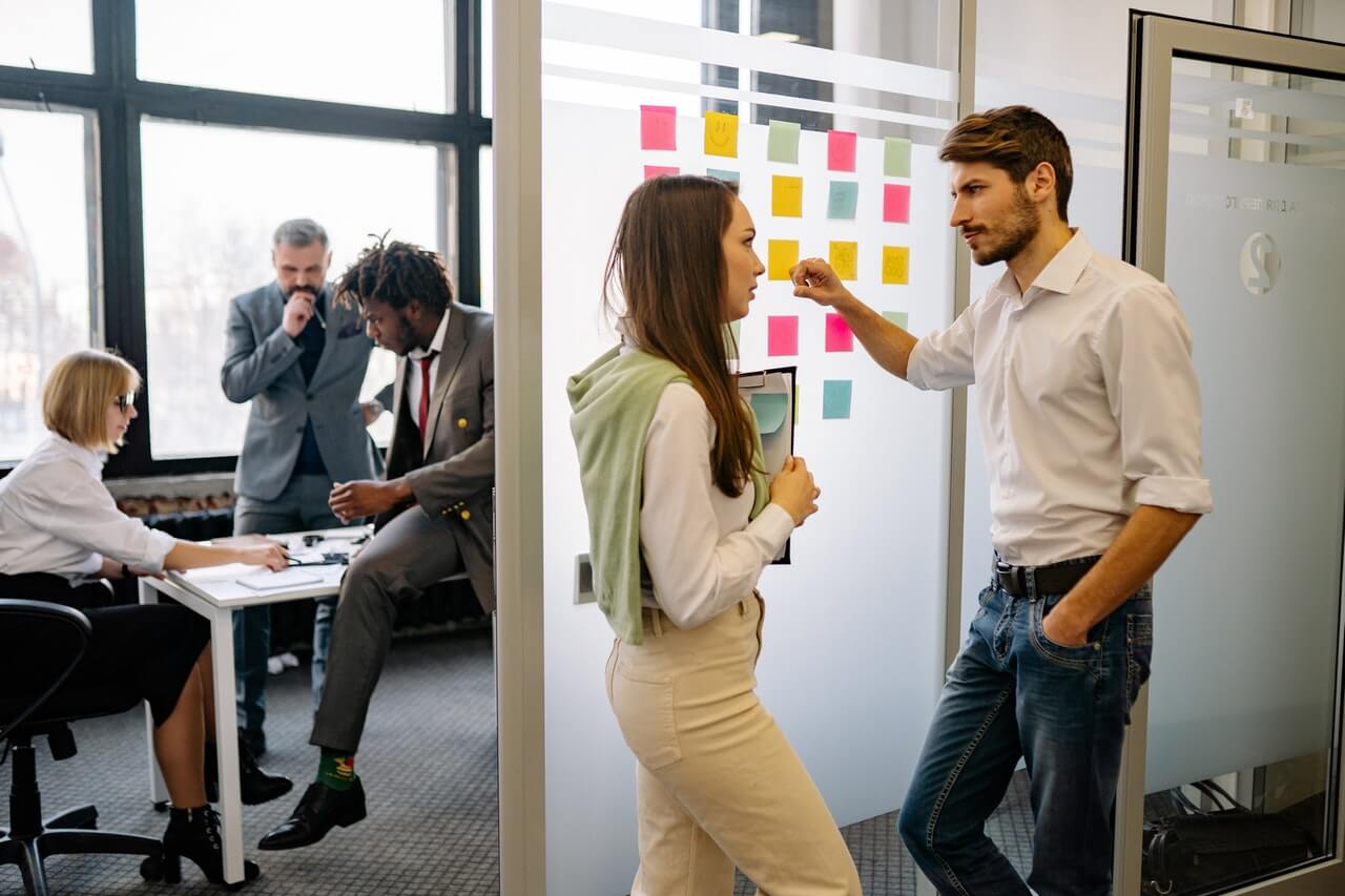 Business people having a disagreement in a meeting