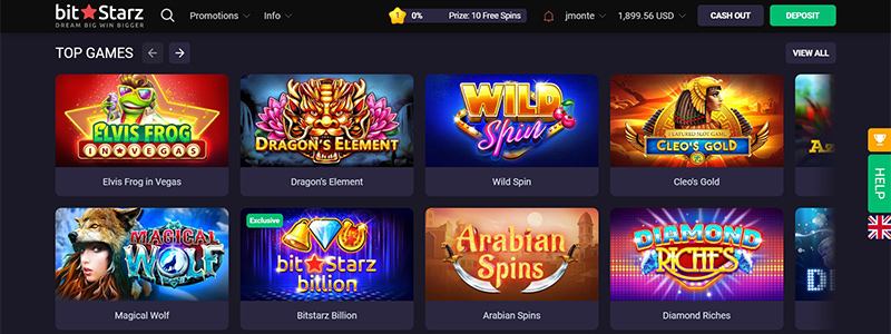 bitstarz casino screenshot