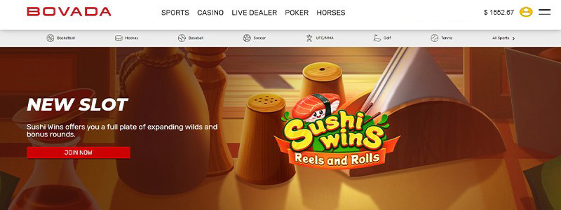 bovada casino screenshot