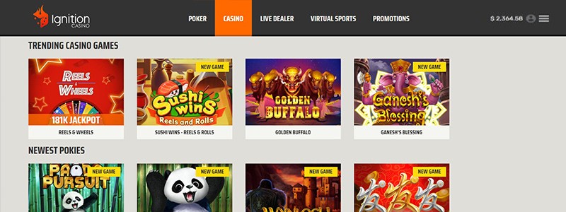 ignition casino screenshot 