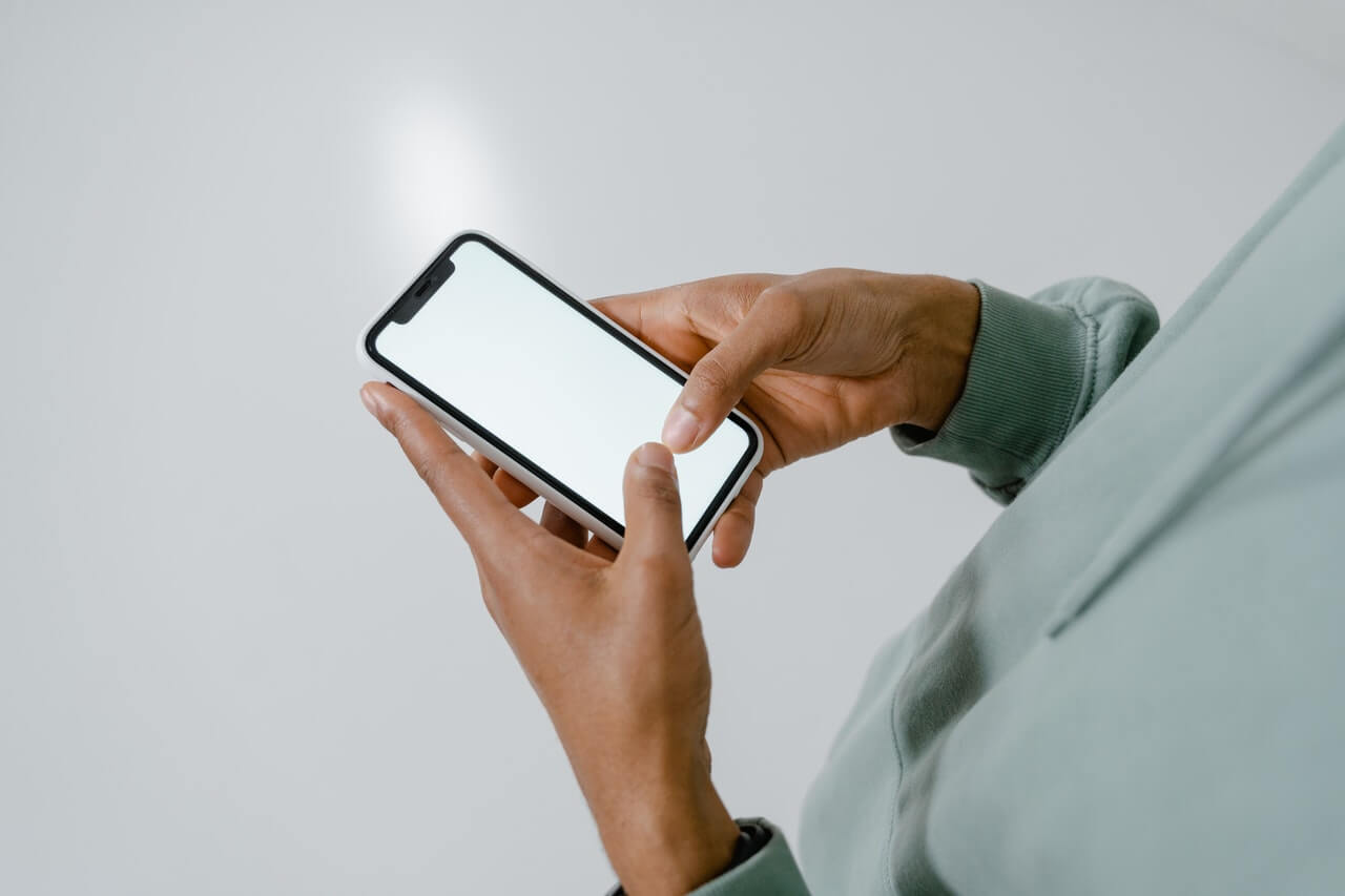 A person raising funds with a smartphone