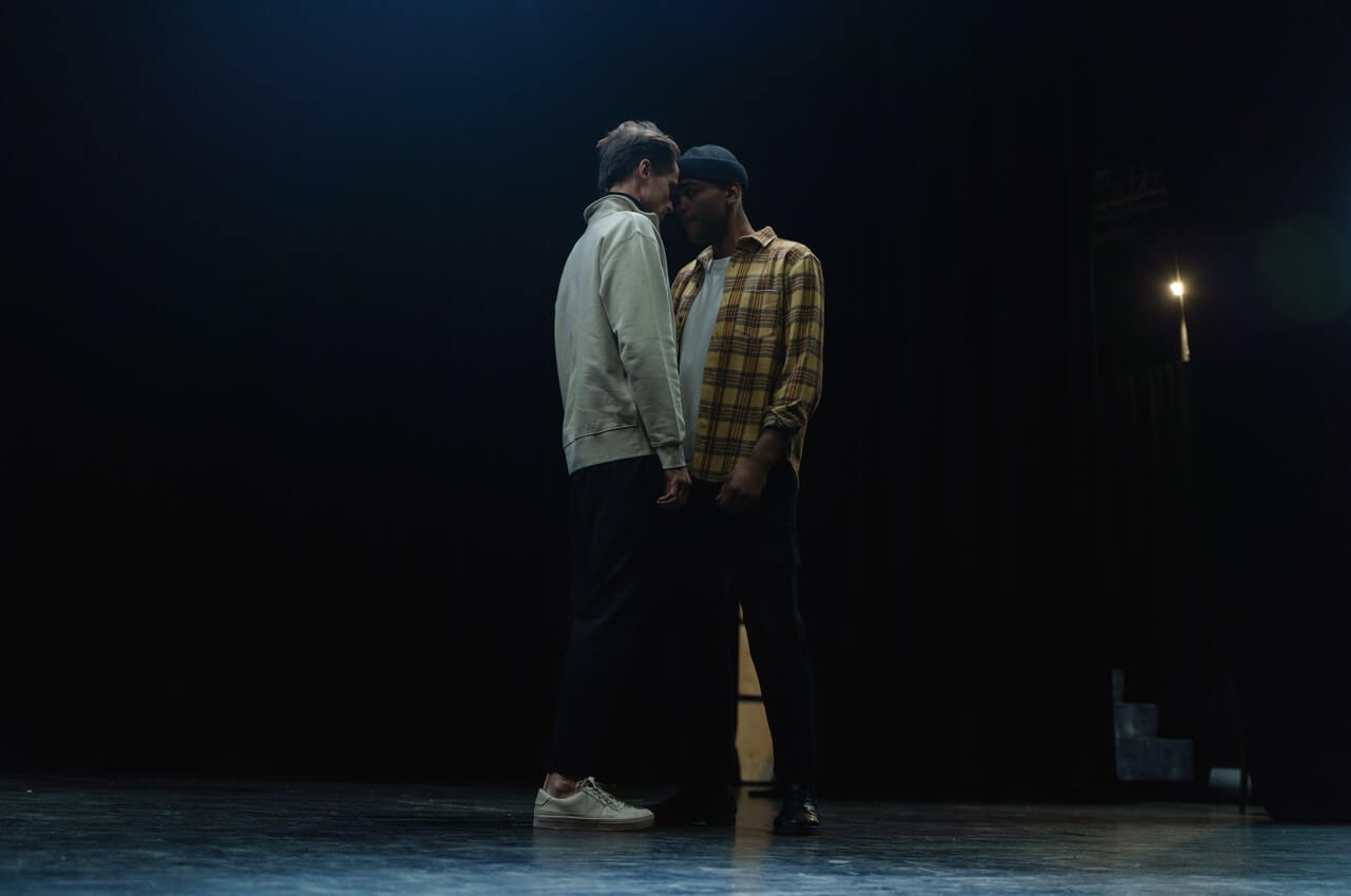 Two-male-actors-on-a-stage