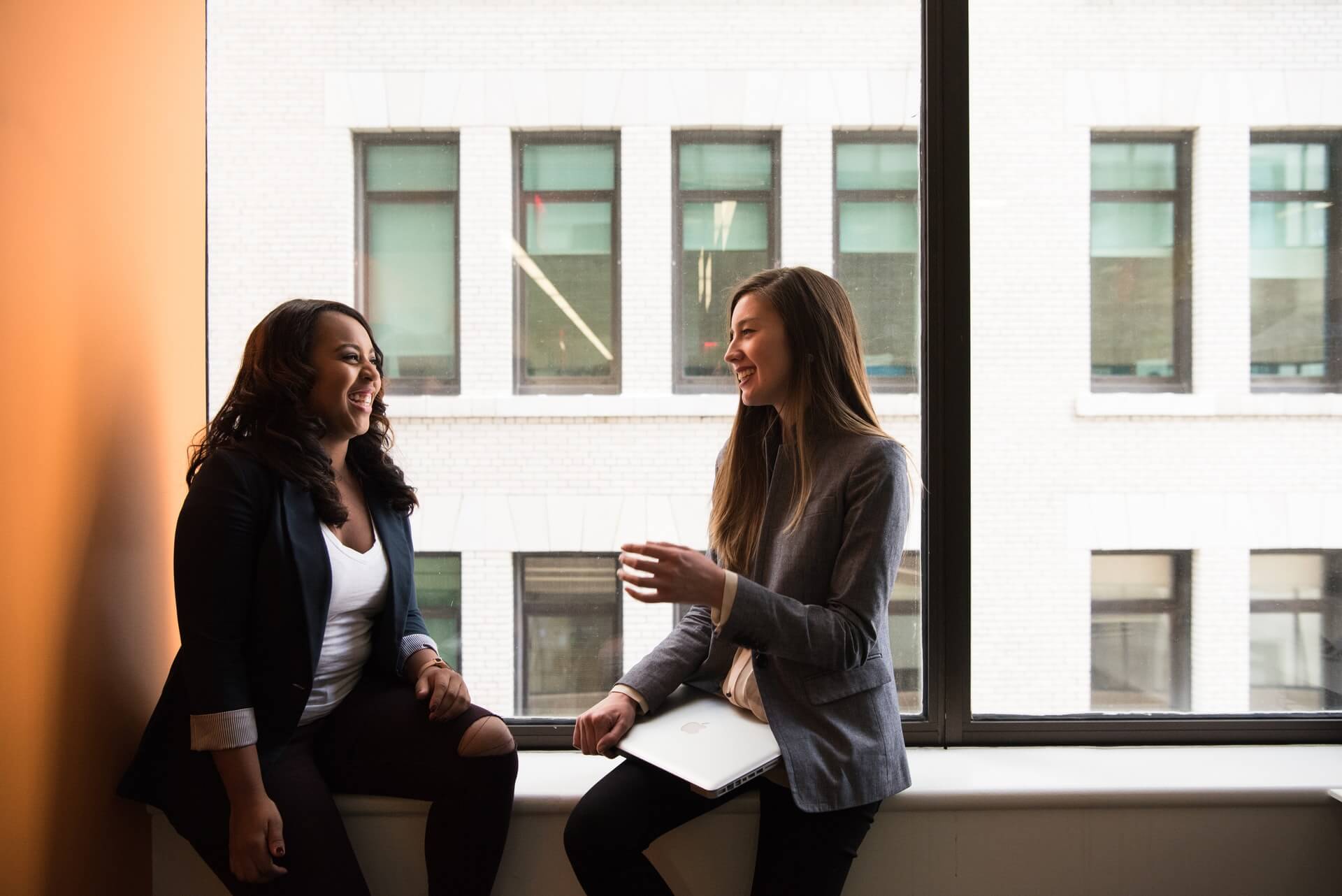 Two-people-talking-during-work-hours.