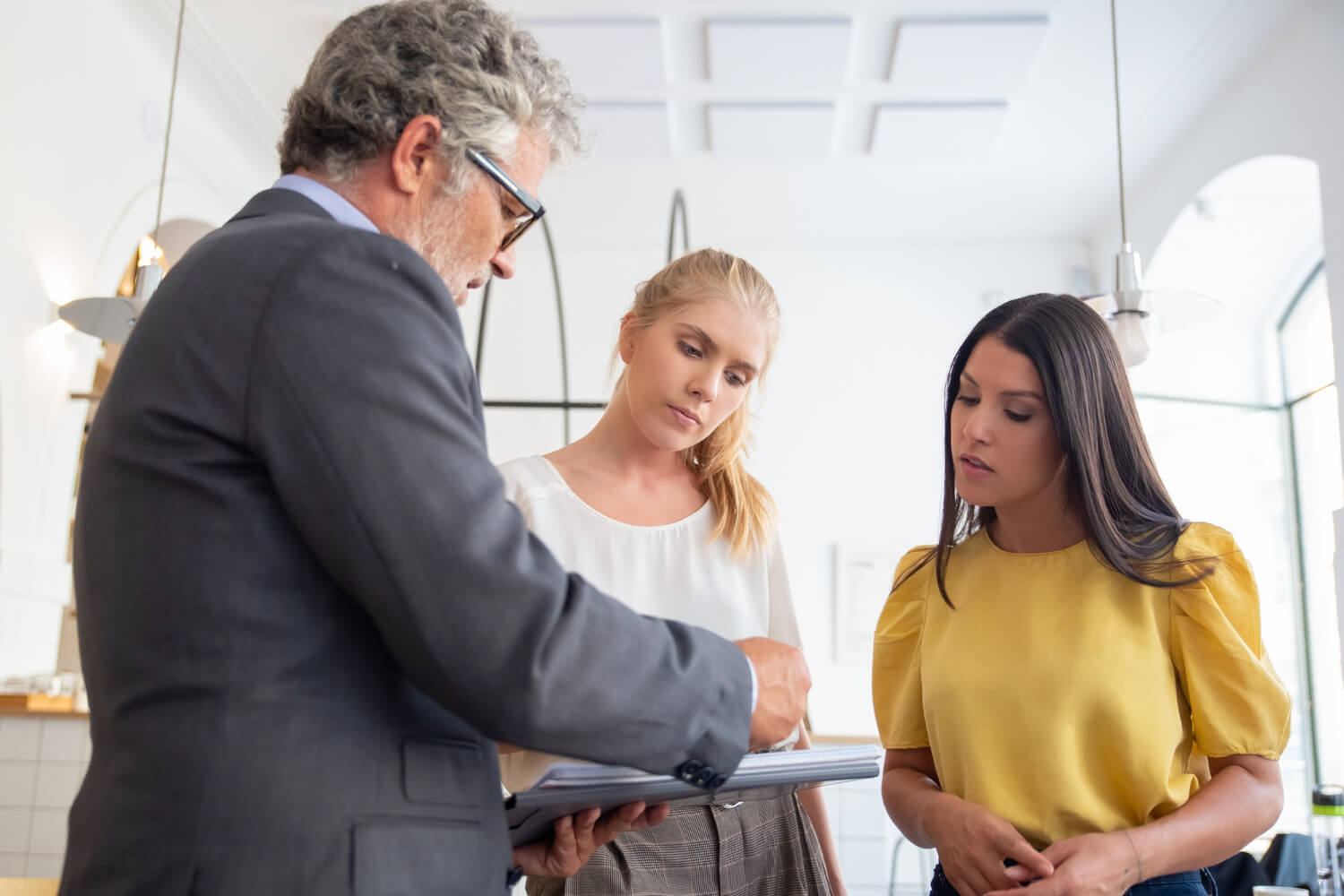 A-departmental-head-training-colleagues-on-work-issues