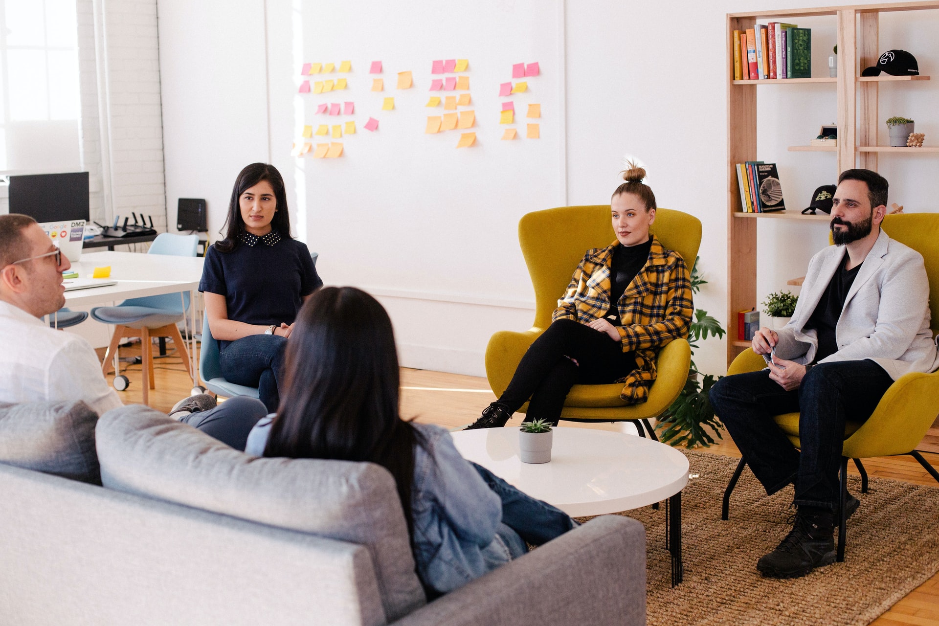 A group of business people having a meeting