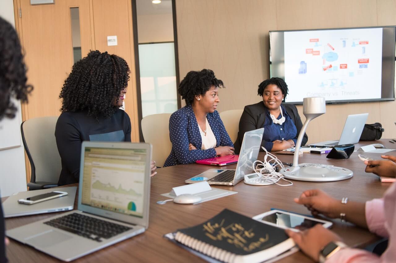 An-office-colleagues-in-a-meeting-hall