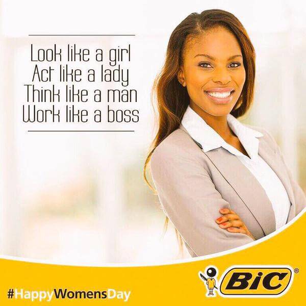 Bic Steps in it with Sexist #HappyWomensDay Ad