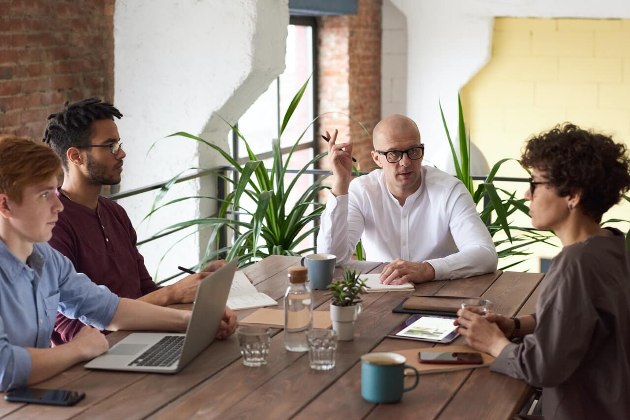 Group of people having a business meeting