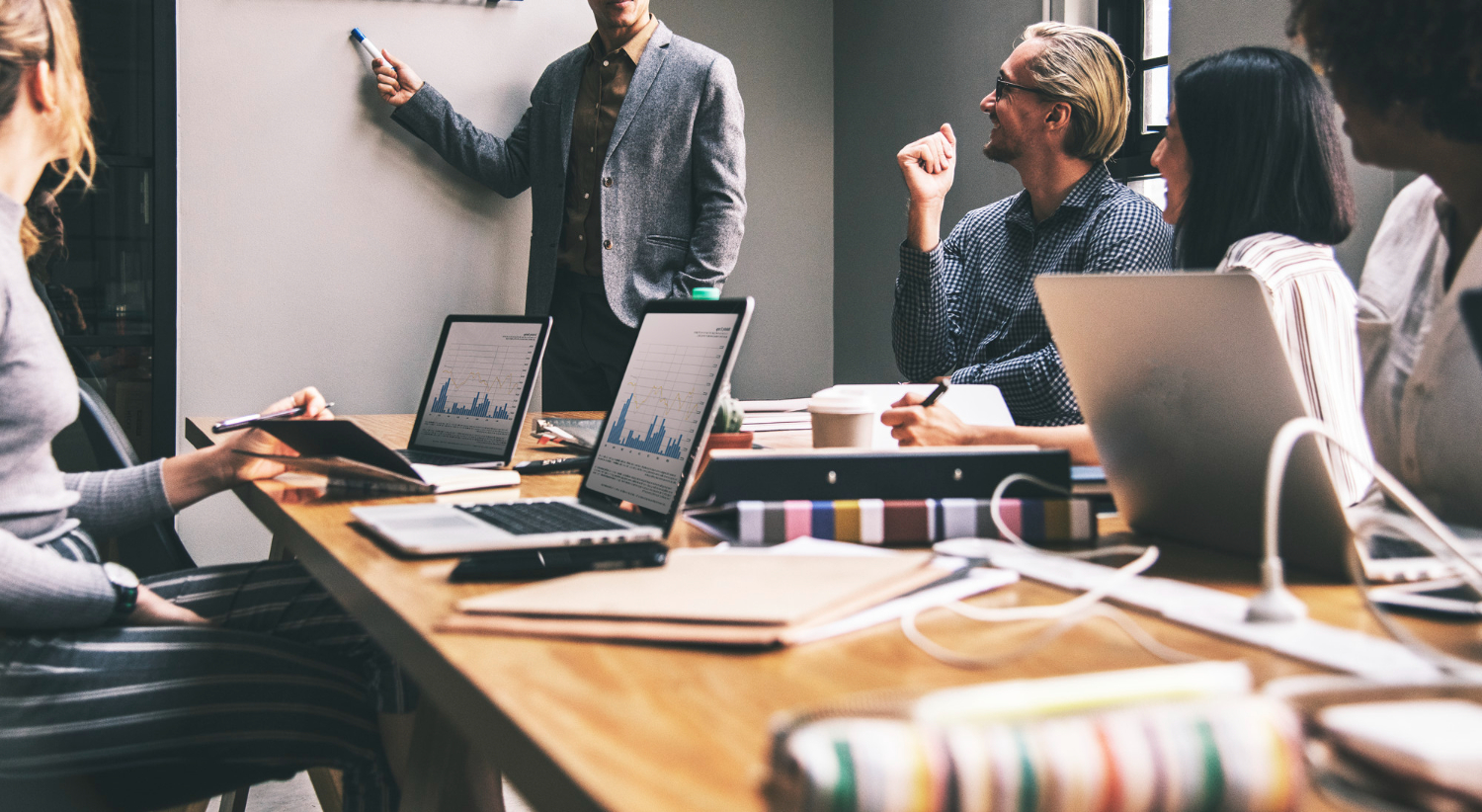 Group of people having a business meeting