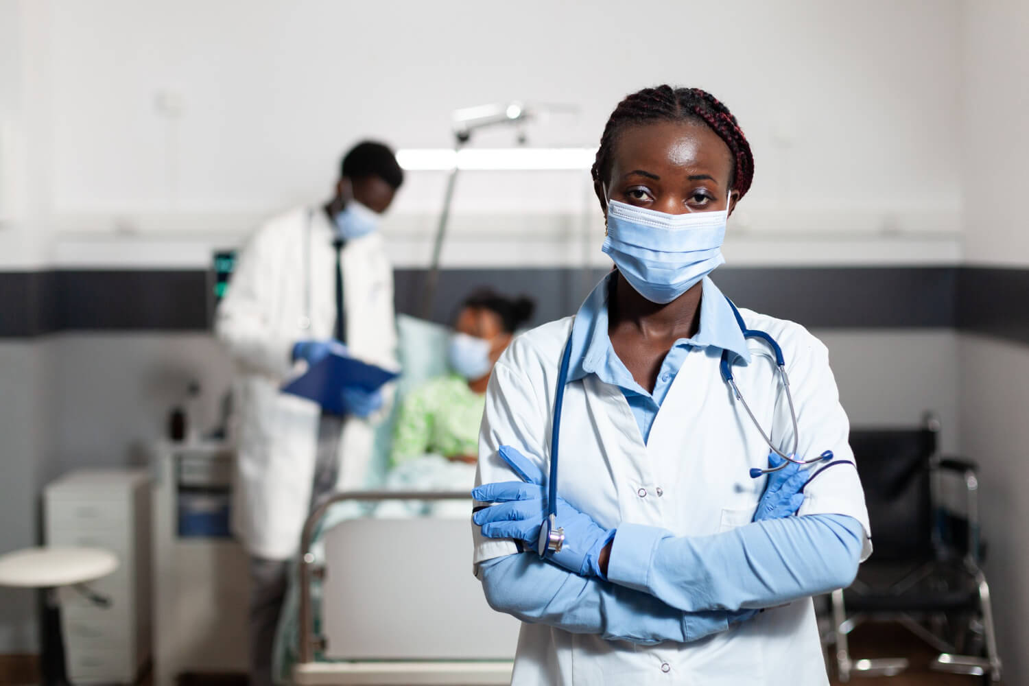 A-female-doctor-looking-at-the-camera