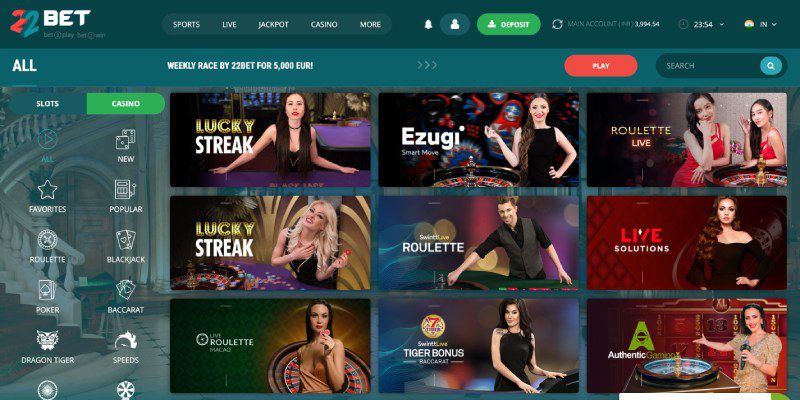 22bet casino