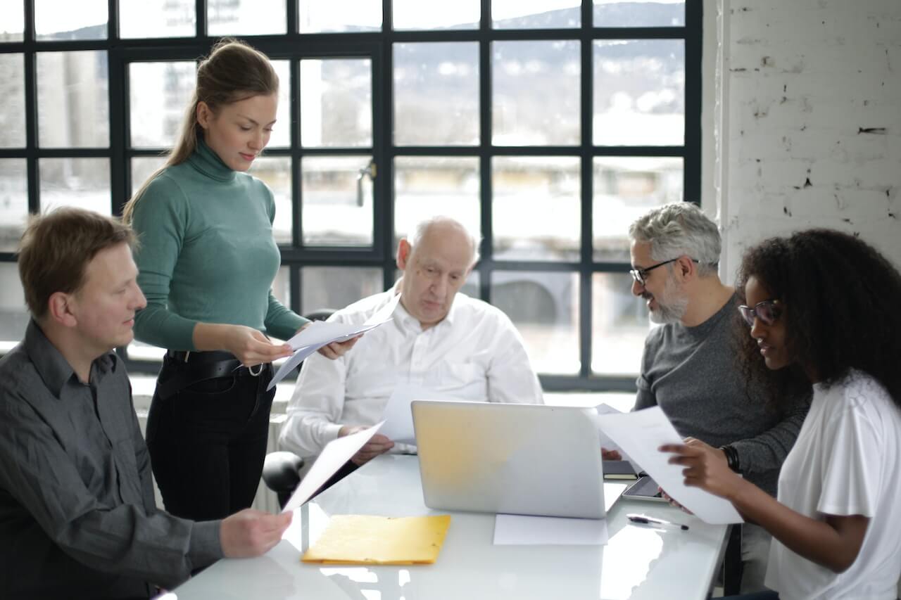 Group of People Having a Discussion