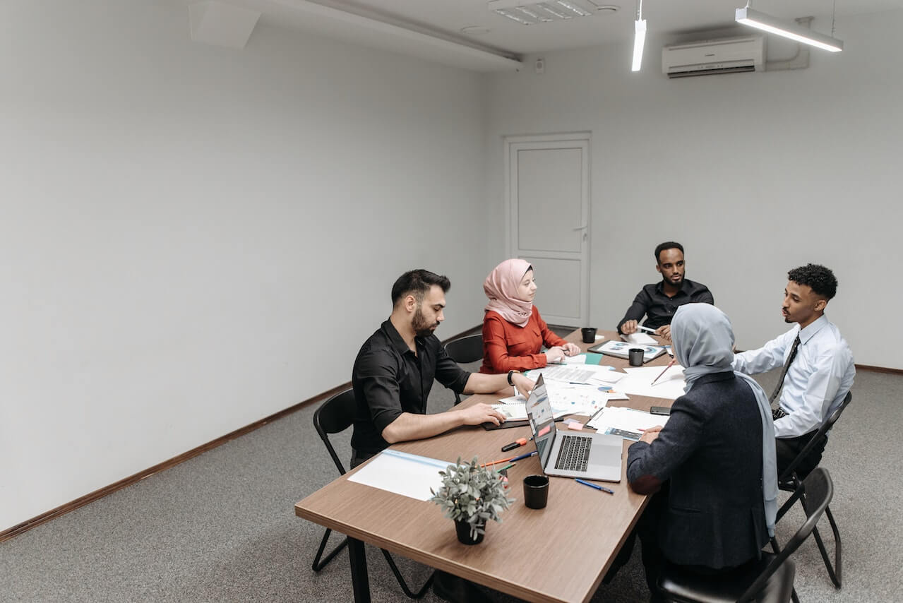 Group of People Having a Meeting