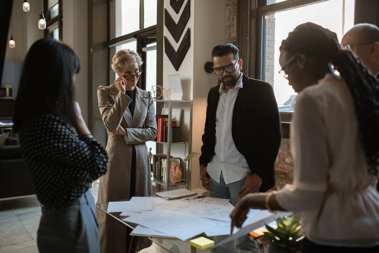 People having a Meeting