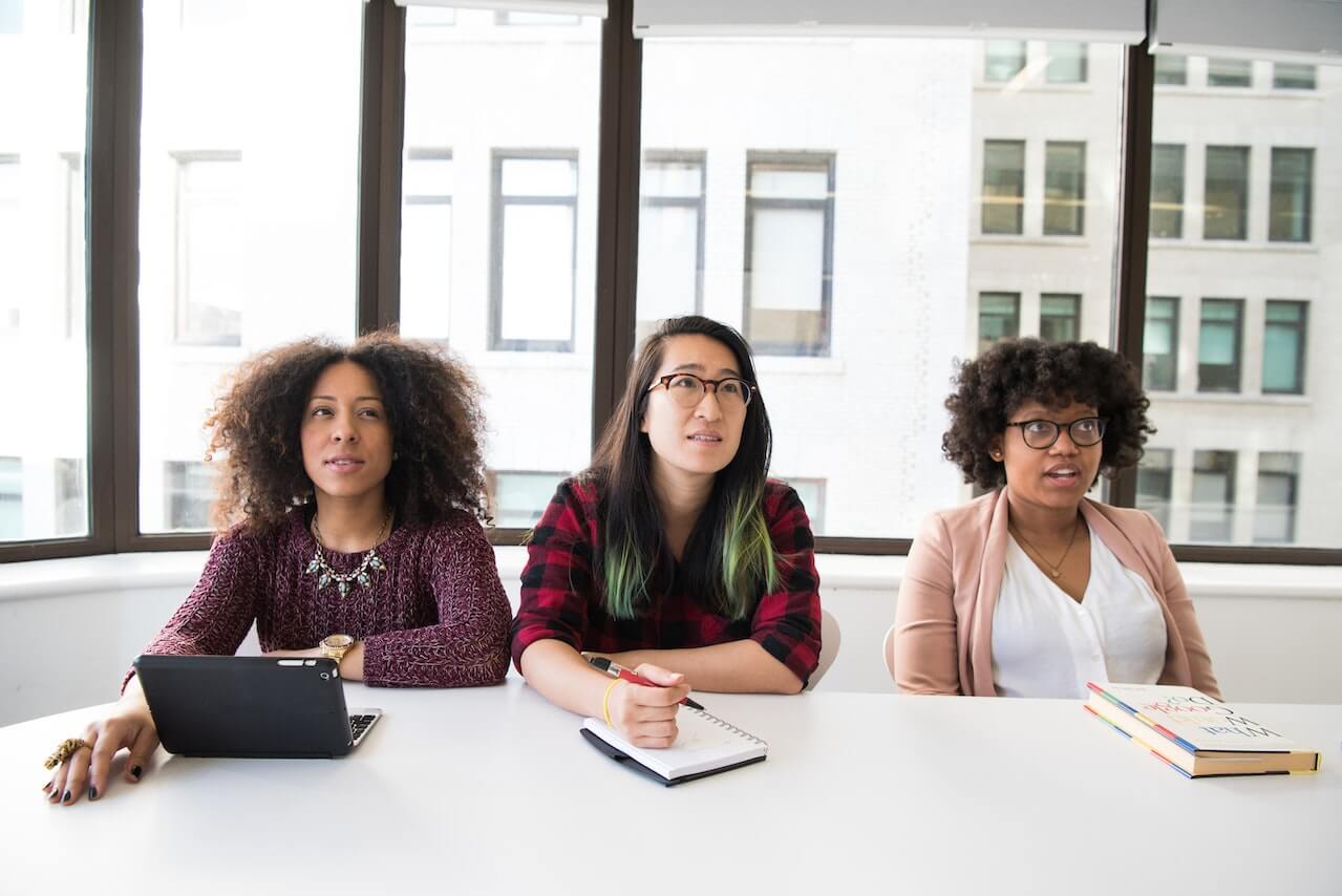 Women Listening During Discussion