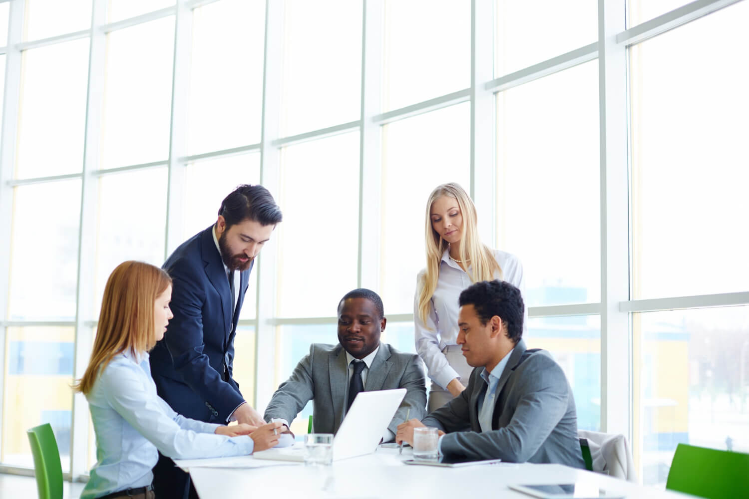 A group of employees working together to solve a common problem