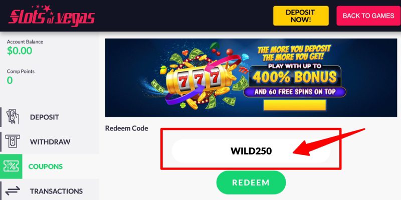 bonus wild250