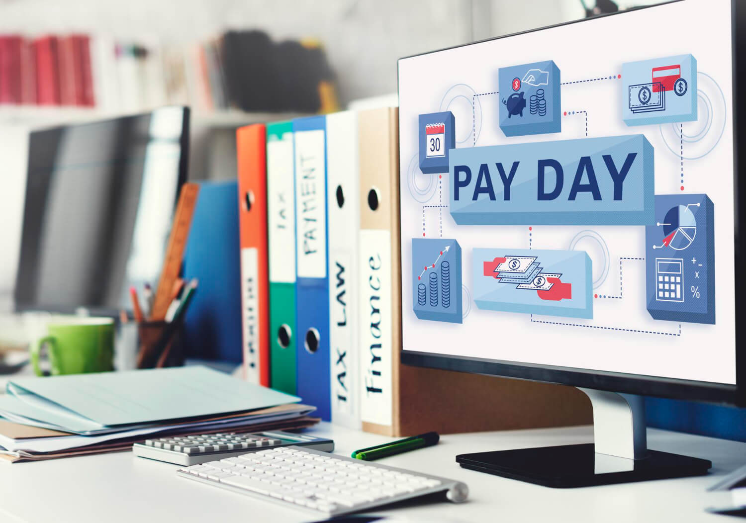 Payday salary and loans illustration concept