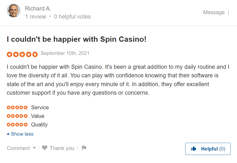 be happier with Spin Casino