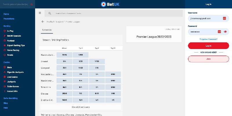 Expansive Premier League Markets