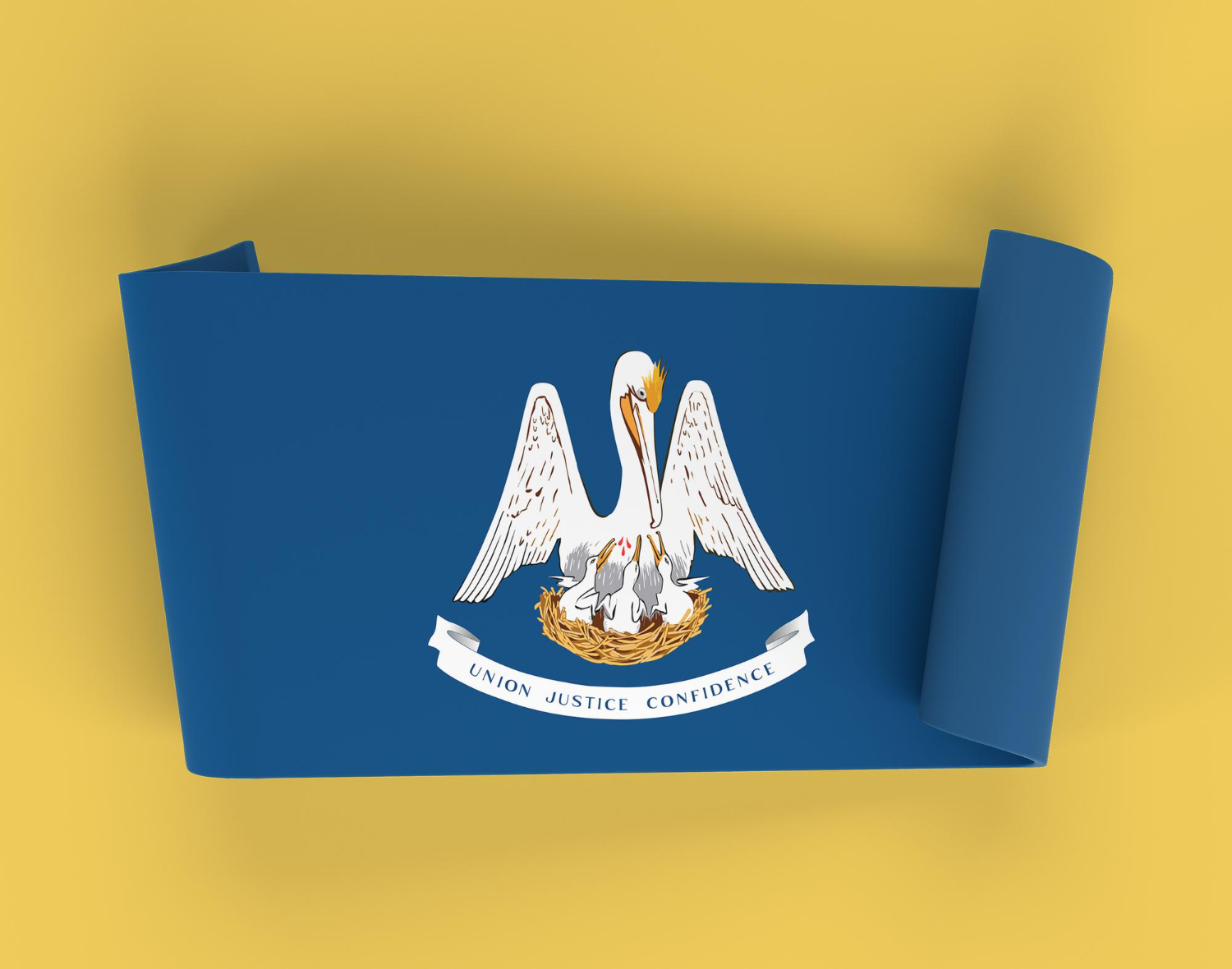 Louisiana ribbon banner